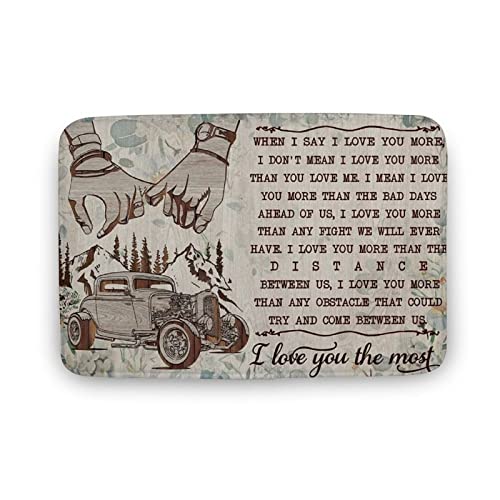 Fußmatte Indoor Outdoor Hotrod i Love You mostative