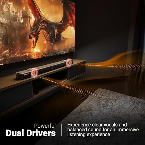 Image of ZEBRONICS Juke BAR 3650 PRO Powerful soundbar with Dual 7.62cm (3 inch) subwoofers, 100W RMS Output, 2.2 Configuration, HDMI ARC, Optical, Bluetooth v5.0, LED Display, Wall mountable & Remote