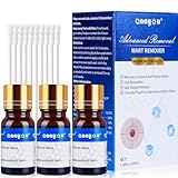 VivaBloom Fast-Acting Wart Remover Liquid for Feet - Maximum Strength Plantar Wart, Corn & Callus Remover, Invisible Skin Tag Removal Kit for Hands & Toes (10ml, Men/Women) (3)