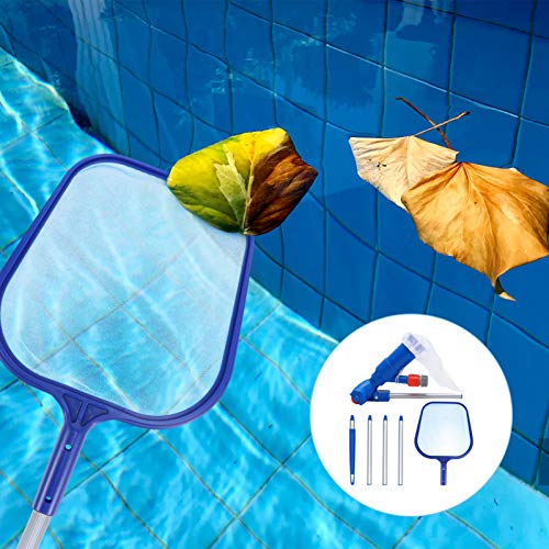 Cabilock 1 conjunto de ferramentas de limpeza para piscina, folha de piscina a vácuo, kit de ancinho