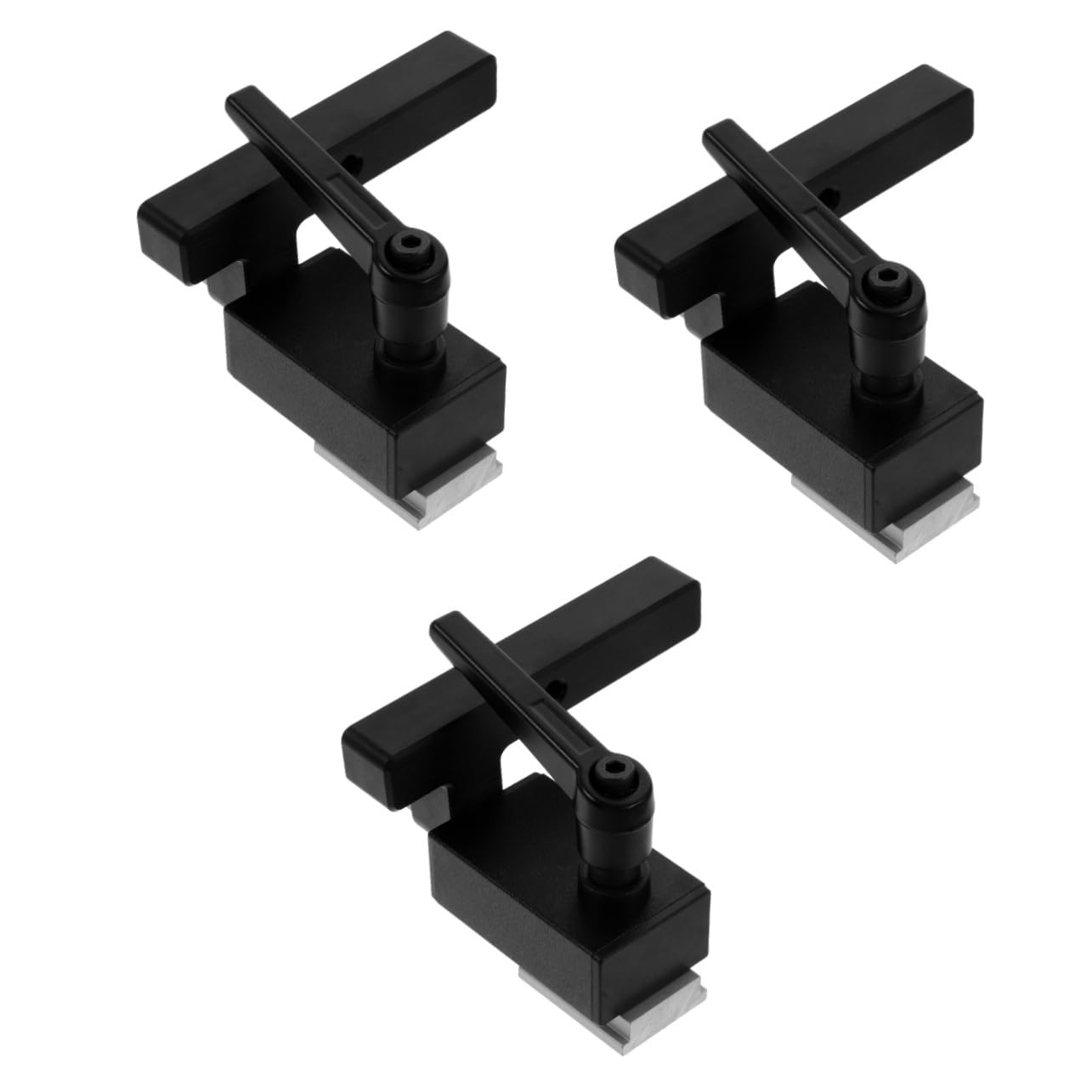 Tofficu Lot De 3 Butées De Goulotte À Serrage Long Pour Scie À Onglet Pour Toupie Pour Menuiserie Fixation Rapide Butée En T Bloc D'Arrêt De Rechange En Alliage D'Aluminium