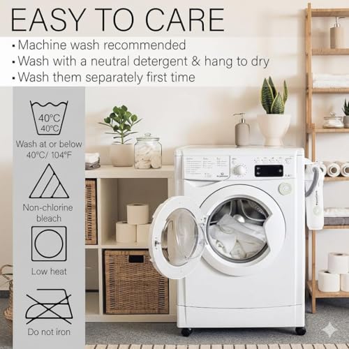 ASTREA TEXTILES Tapis de Bain en 100% Coton Style Hôtel – Lot 2 - Serviette pour Les Pieds à Séchage Rapide, Conçu pour Lavages Fréquents, Épaisseur Pratique - Linge de Toilette Blanc (Lot 2) – vue 5
