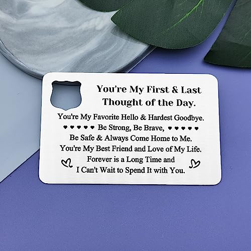 Police Officer Prayer Gift Metal Wallet Insert Card Policeman Gift Police Officer Gift Police Academy Graduation Gift Engraved Wallet Insert Card Sheriff Gift Christmas Birthday Inspirational Gift2