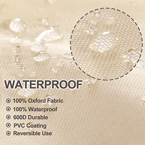 Slan Arrow Patio Chair Covers 2 Pack, Outdoor Lawn Furniture Covers, Waterproof Lounge Deep Seat Covers, 600D Heavy Duty Outdoor Chair Covers (35" W X 38" D X 31" H) #TOP2