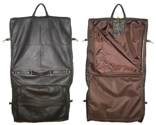 Amerileather 2435-02 Leather Three-Suit Garment Bag thumb #2