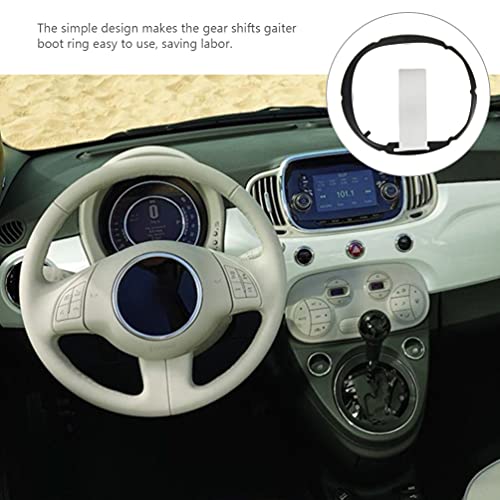 VICASKY Anel ABS Car Engrenagem Alavanca de Câmbio Alavanca Gaiter Bota Botina Anel Preto
