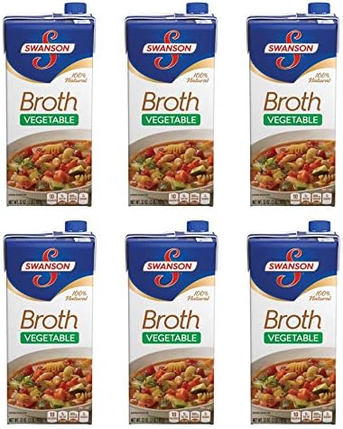 Swanson Vegetable Broth, 32 oz. (Pack of 6)