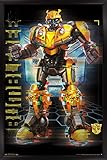 Trends International Hasbro Transformers: Bumblebee - Glitch Wall Poster, 22.375' x 34', Black Framed Version
