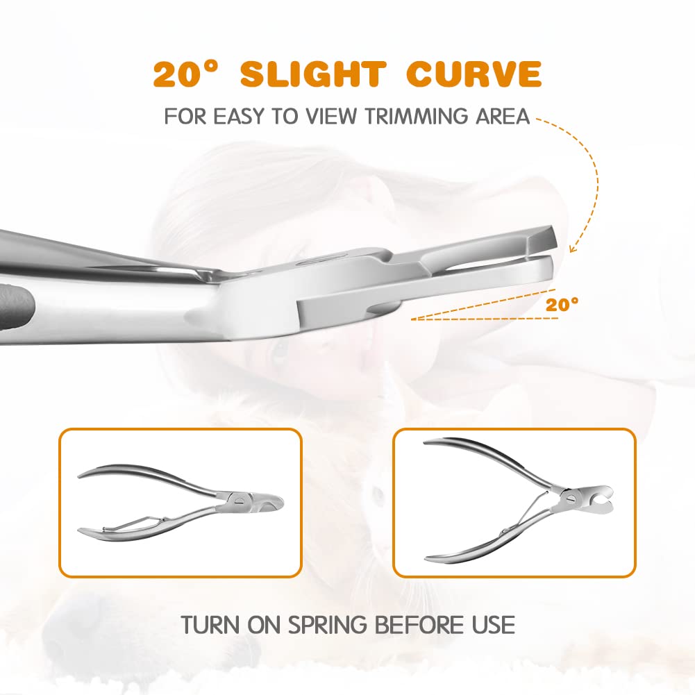 Amexo Krallenschere Für Hunde & Katzen – Mit Feile Für Extra Scharfe Schnitte