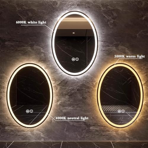 Miroir LED tactile variable pour en finir avec la buée de douche