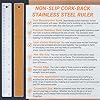Stainless Steel Metal Ruler with Non-Slip Cork Back for Home Improvement, Planner Accessories, College School Supplies, Drafting Tools, Architecture Supplies, 30.5 Centimeters & 12 inches #1