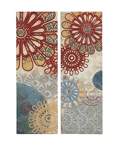 Toile à broder Deco 79 grand format déco murale textile salon chambre lot de 2