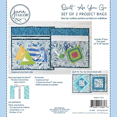 June Tailor Quilt As You Go Bag Kit Cover