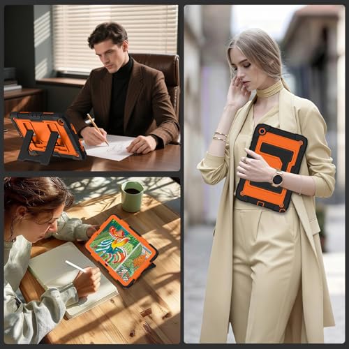 Image of for Galaxy Tab A11+ Plus /A9+ 11 Inch Samsung Tablet Case with Kickstand,Hybrid Shockproof Cover for Galaxy Tab A11+ /A9 Plus Tablet,Black Orange