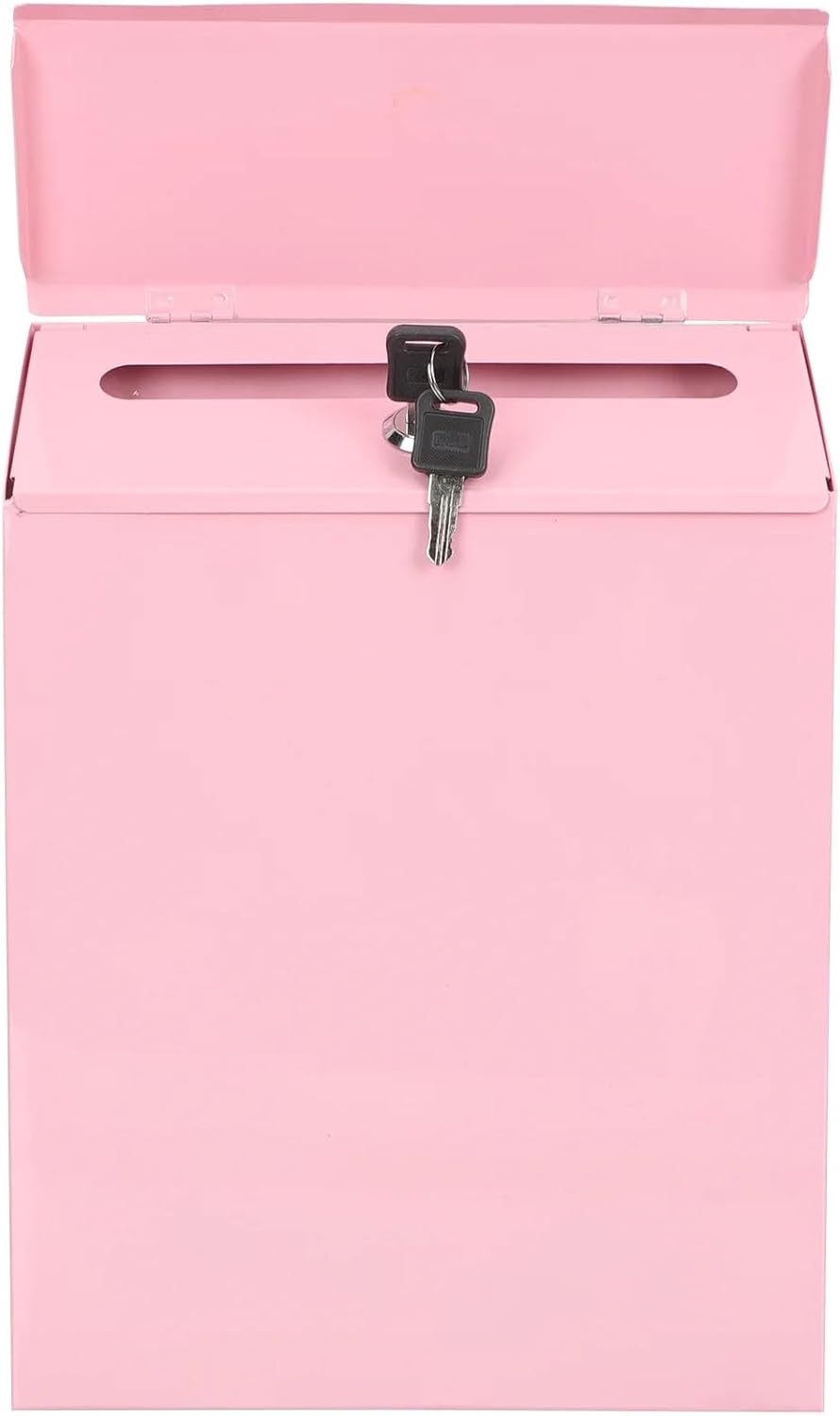 Wall Post Hanging Mailbox with Lock, Large Capacity Letter Holder for Rural Ballot Delivery & Mounted Accessories