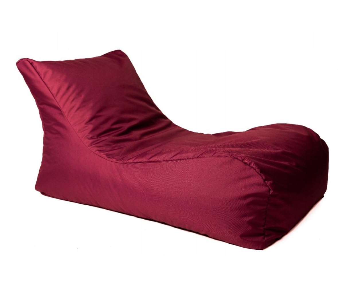 Canapé Pouf Poire 60x70x125cm - Pouf Geant XXL avec Remplissage - Exterieur et Impermeable - Bean Bag pour Chambre et Salon - Lounge Sofa pour Chambre Enfant