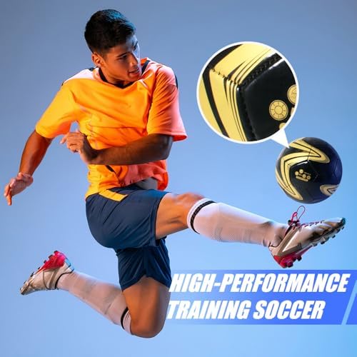 Fantecia Size 5 Soccer Ball, Official Match Weight Futsal Ball, Professional Outdoor and Indoor Soccer Ball for Youth & Adult. - 3