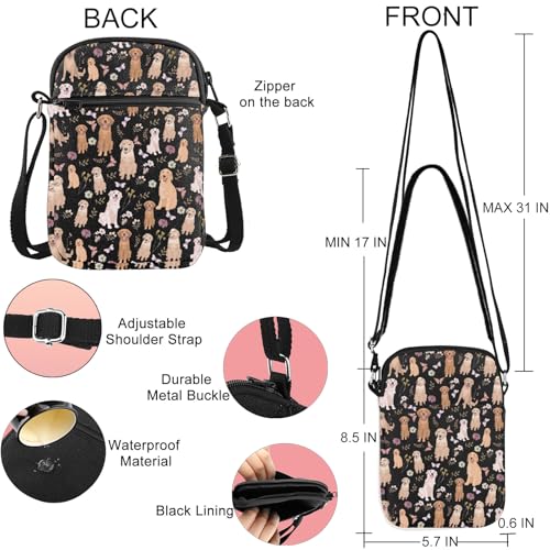 G2TUP Golden Retriever Crossbody Bag Golden Retriever Owner Gifts Golden Retriever Mom Gifts Golden Retriever Shoulder Bag2