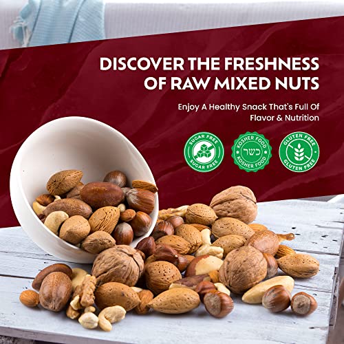 We Got Nuts Deluxe Mixed Nuts | In-Shell Raw And Unsalted Mixed Nuts | Fresh Roasted Snack Mix | Healthy And Delicious Nuts Mix | Kosher Friendly Mixed Nuts 3 Lbs #TOP2