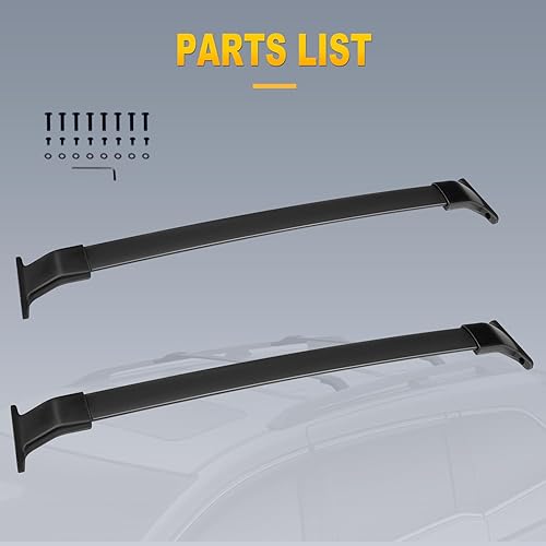 Miniatura 7 de OCPTY Barras transversales para portaequipajes Honda Odyssey 2011, 2012, 2013, 2014, 2015, 2016, 2017, para bolsa de carga, equipaje, kayak, canoa,