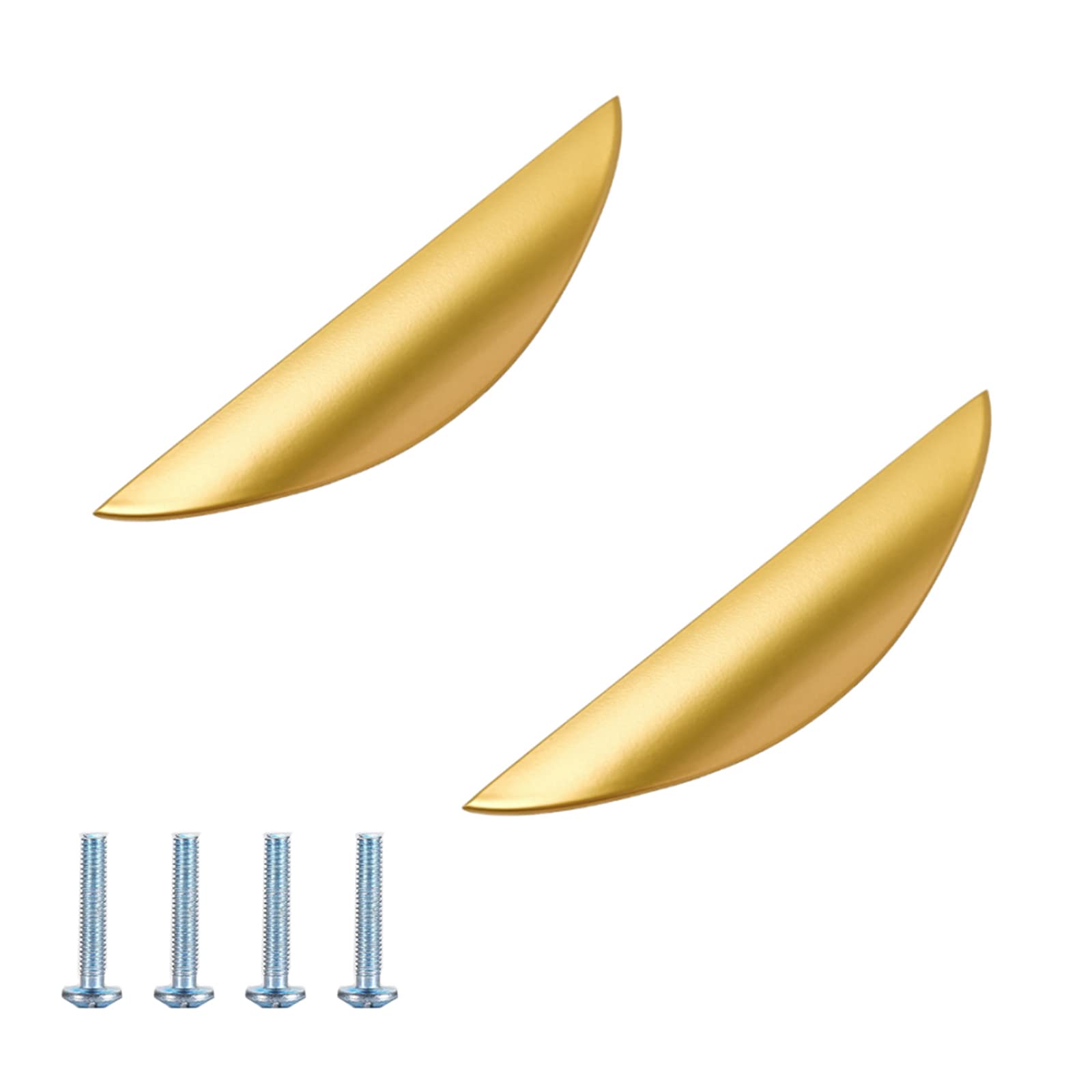 Buy UFURMATE Back Finger Edge Pull, 2Pcs Gold Zinc Alloy Hidden Handle