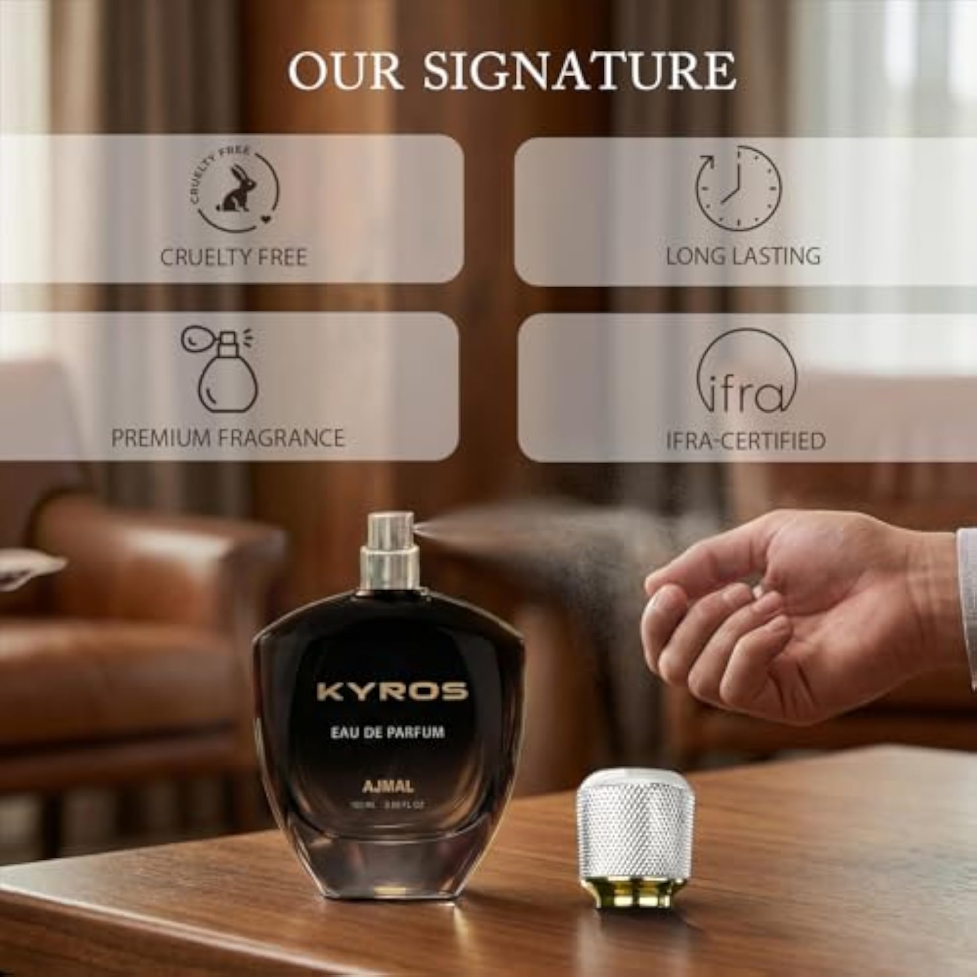 Ajmal Kyros Unisex Perfume, 100ml Eau De Parfum