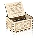 Music Box Gifts for Daughter from Mom - You are My Sunshine Hand Crank Engraved Wooden Music Boxes Vintage Personalizable Gift - Perfect for Birthday/Christmas/Valentine's Day/Mother's Day/Halloween