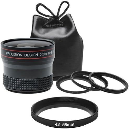 Precision Design 0.20x HD High Definition Fisheye Lens for Canon EOS M Digital Cameras
