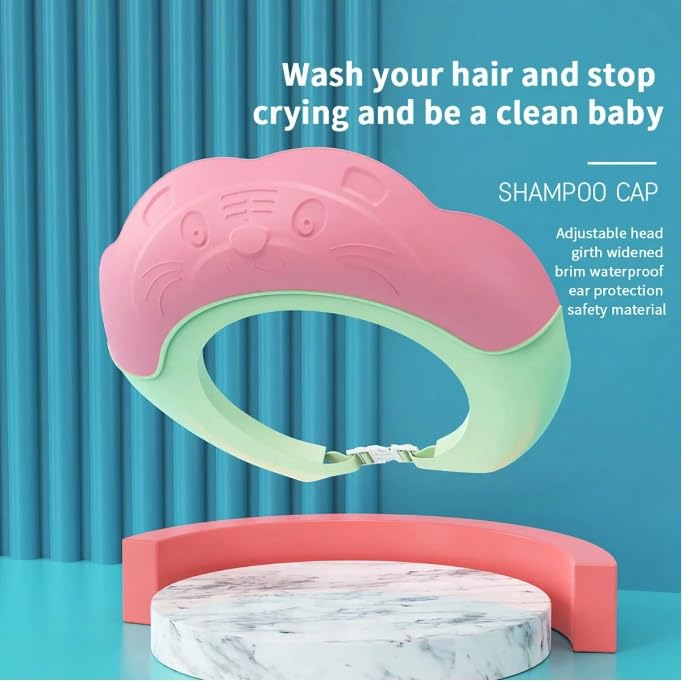 Image of Generic Tiger-shaped Shower Cap for Baby (Pink)