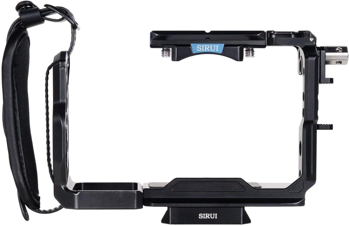 SIRUI Video Head 2 Bubble Levels, Telescoping pan Handle, Max Load 22 LBS - Compatible Quick Release Plate VP-90 & VPVH10X