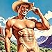Male Nude Calendar for 2025, Sexy Cowboy Pinup Art, Subjects in Full Frontal Nudity, 12 Original Pin-Up Illustrations of Handsome Men in the Wild Wild West