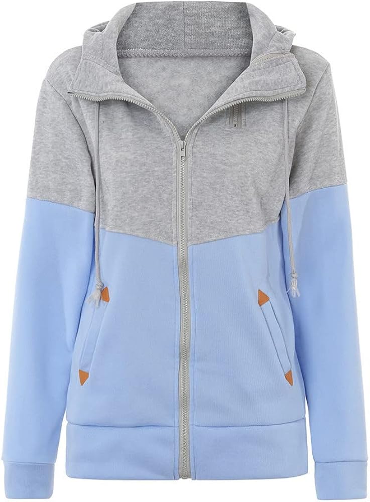 Damen Sweatshirt Jacken, Lang Herbst Jacke Sportjacke Sweatshirtjacke Kapuze Hoodie Sweatshirt