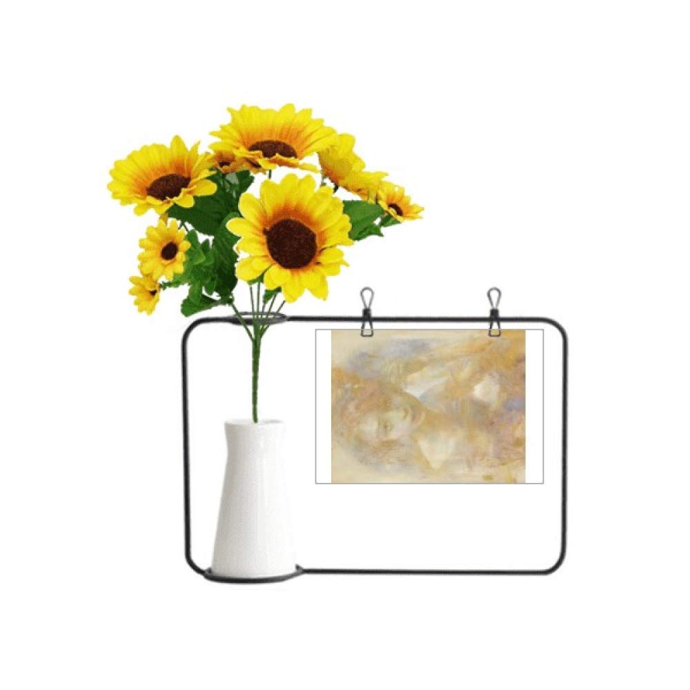 Tournesol artificiel en carte de bénédiction XJJ style peinture à l'huile