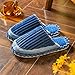 QUWAN Winter Kuschelige Home rutschfeste Slippers,Atmungsaktive Bequeme warme Hausschuhe,weiche,stumme Baumwollhausschuhe,Blau,42-43,rutschfeste Pantoffeln Baumwolle Plüsch Wärme