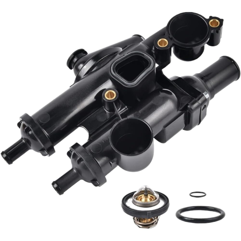 Engine Coolant Thermostat Assembly 68003582AB 68003582AC Compatible With Dodge 200 Avenger Caliber Compass