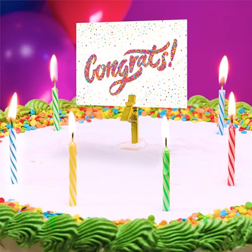 BEST PARTY EVER! Cash Stash Cake Surprise Candle Set, Pull Out Money Box for Birthday Cake with 24 Candles, Holds Up to 40+ Bills, Birthday Cake Topper