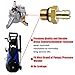 RIDGE WASHER Compatible Chemical Injector Set for Pressure Washer, Pressure Washer Replacement Accessories for 203640GS 190593GS 190635GS