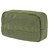 MOLLE kompatibel Front MOLLE Loops: 6x2 Zurück MOLLE Loops: 6x1 (plus 4 Befestigungsgurte) Maße: ca85 x45 x35 (22x12x9 cm) Gewicht: 170g