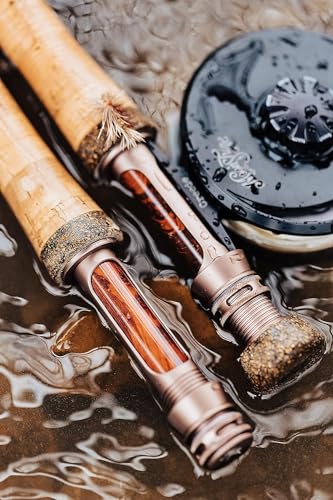 Image of Moonshine Rod Company Fast Action Fly Fishing Rod - Carbon Fiber Graphite Rod with Zippered Travel Case - Drifter II, Vesper, Epiphany ESN, Outcast, Phantom & Rambler Series - 2WT up to 12WT Rods