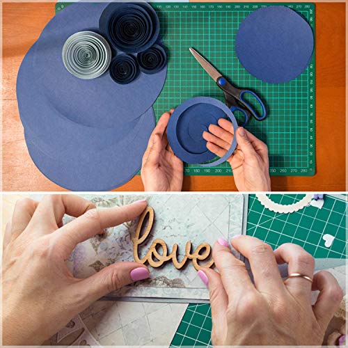 Image of anezus Polyvinyl Chloride Self Healing Craft Cutting Mat A4 (White)