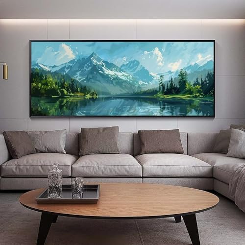 DIY 5D diamant painting forêt grand format pour grand mur vide