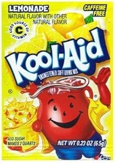 Kool-Aid Soft Drink Mix - Lemonade Unsweetened, Caffeine Free, 0.23 oz/envelope (Pack of 15)