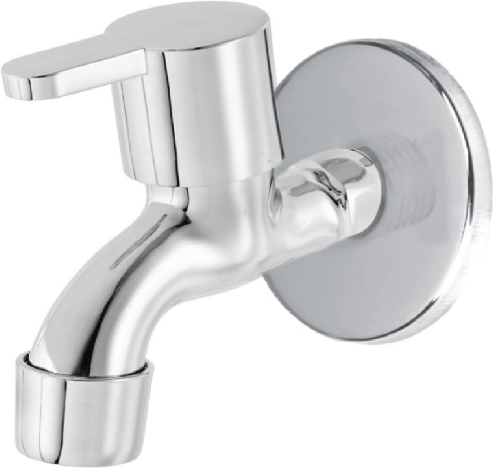 INDOROX Bathroom Bib Cock Tap for Bathroom/Kitchen Brass Disc for Wall Mounted - Pack of 1 (B0CWPJTD4R) Amazon Price History, Amazon Price Tracker