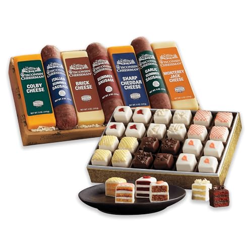 The Wisconsin Cheeseman Meat and Cheese Combo - Featuring Italian,