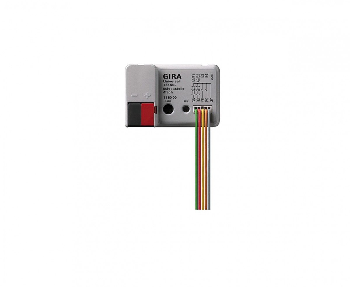 Gira 111900 Uni Tasterschnittst. 4-Fach KNX Einflächenbedienung