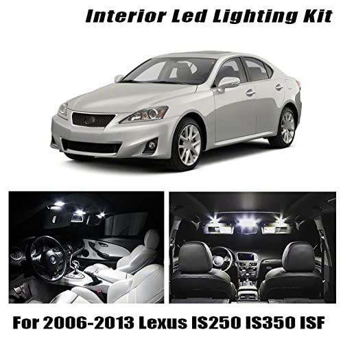 Kit 14 Led Canbus Blanco Interior Para Lexus IS250 IS350 ISF miniatura 2