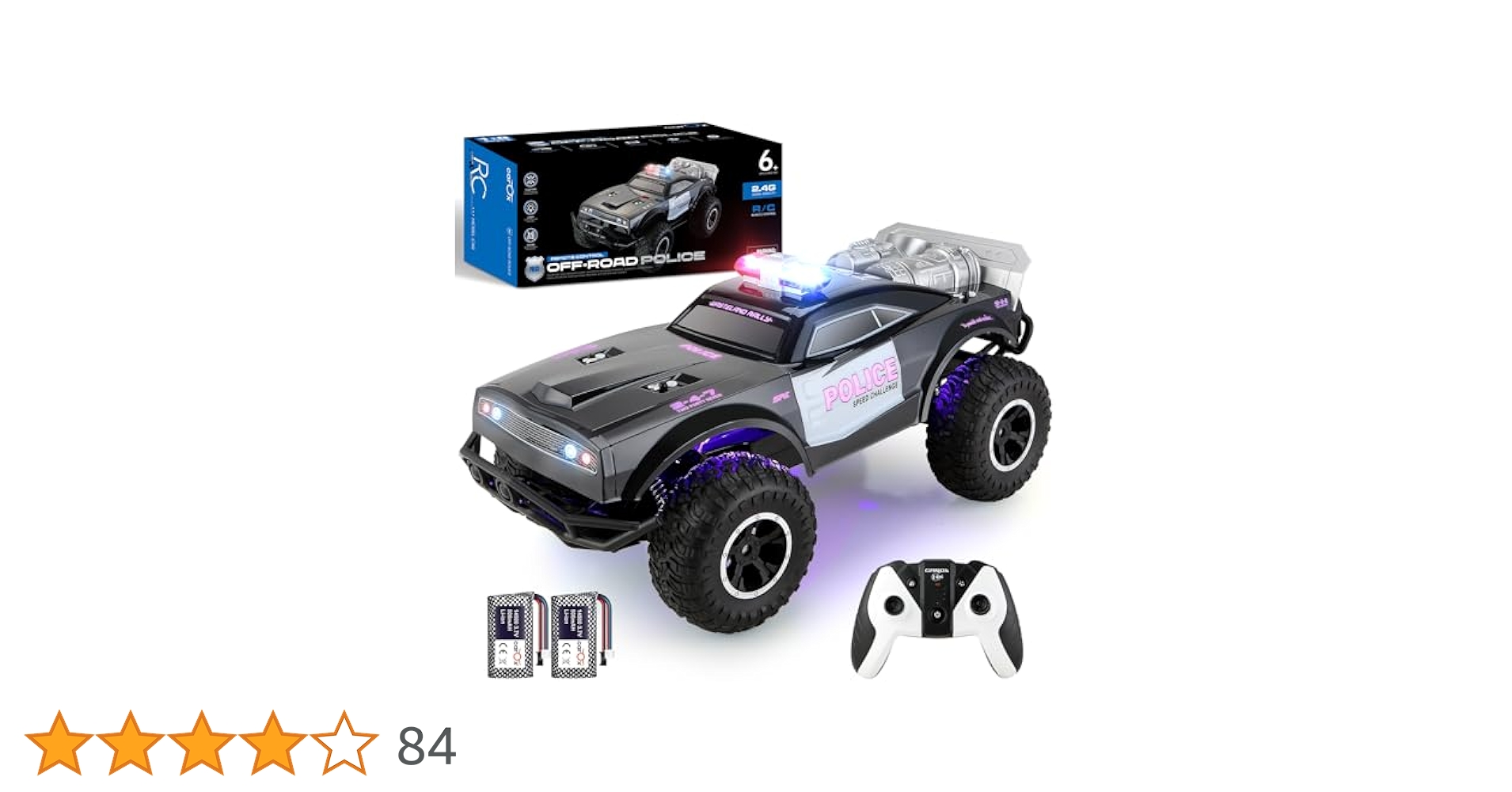 Amazon.co.jp: Carox ラジコン パトカー オフロード 1/8大型