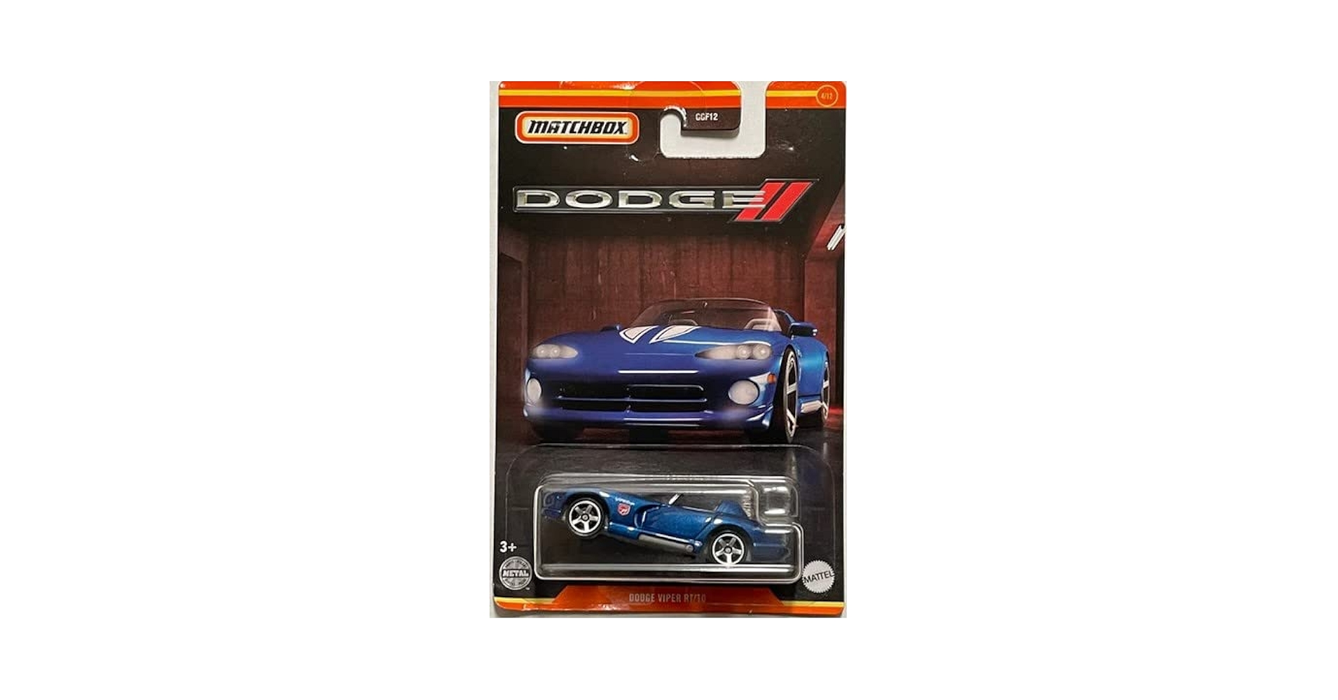 Amazon.com: Matchbox Dodge Viper RT/10, Dodge Series 4/12