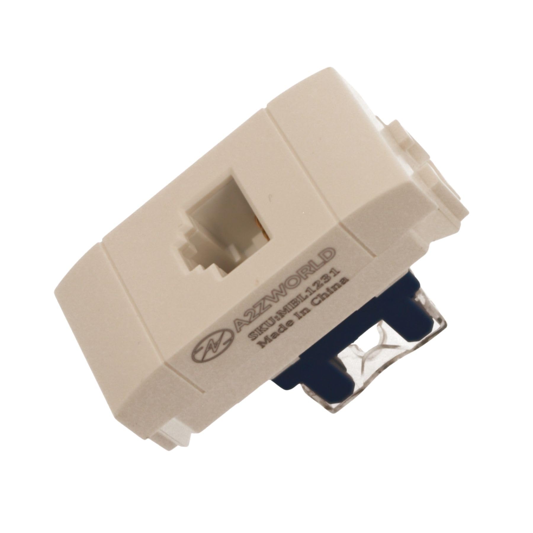 10 Pezzi Presa Dati RJ45 CAT6, Connettore Rete LAN, Compatibile con Bticino Living Light, Colore Bianco, Serie MBL, 1 Modulo