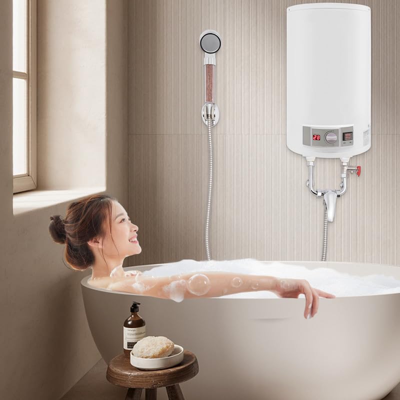 Termo Eléctrico De 35 L De Pared Con 2000 W Para Cocina Y Baño, Calentador De Agua Eléctrico Con Depósito